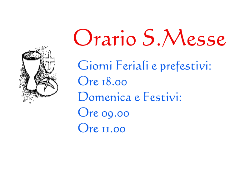 Orari S.Messe